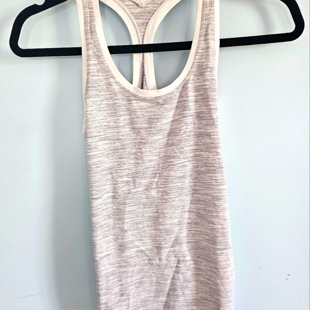 Lululemon Athletica Gray Striped Tank Top Size XS